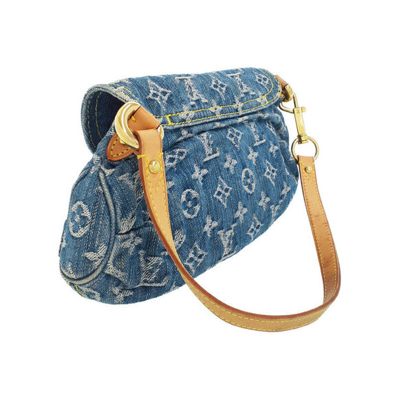 Louis Vuitton Monogram Denim Pleaty Semi Shoulder Bag - Picture 2 of 9